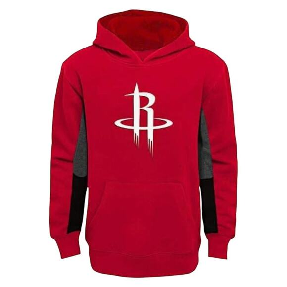 Outerstuff NBA Youth Houston Rockets Logo Hoodie Red Size Large 14-16 Basketball - Picture 1 of 8